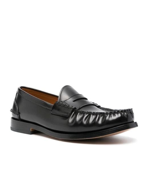 Premiata Black Round-Headed Love Shoes for men