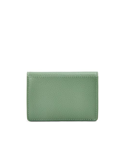 Ferragamo Green Snap-On Wallet
