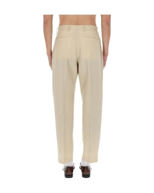 Paul Smith Blue Tailored Pleated Pants for men