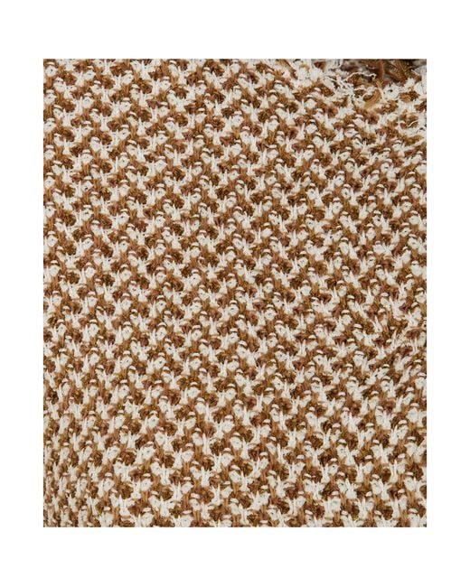 Baserange Brown Round Neck Jacket