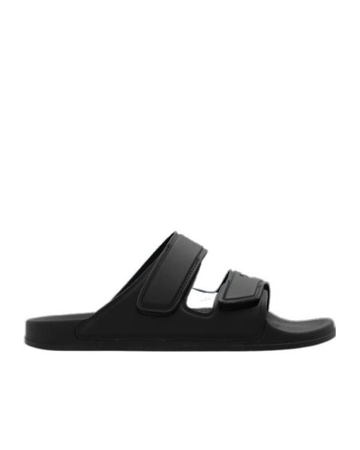 DIESEL Black Round-Headed Slippers for men