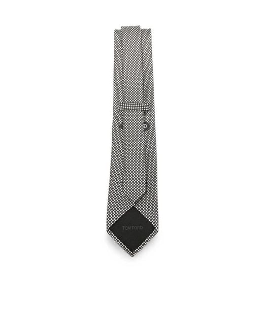 Tom Ford White Pointed Tie for men