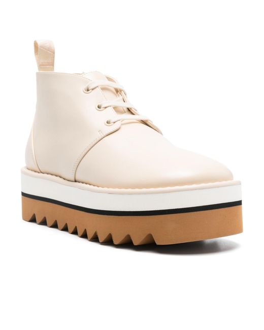 Stella McCartney White Sneak-Elyse Boots