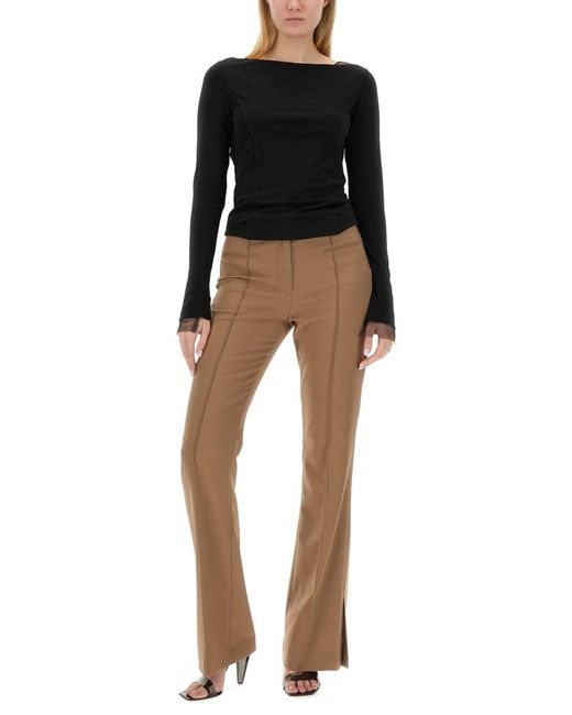 Helmut Lang Black Boot-Cut Pants