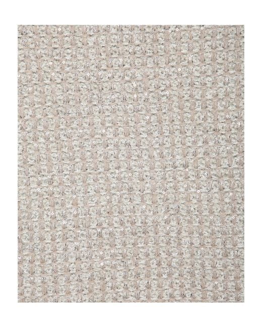 Fabiana Filippi Gray Sequin-Embellished Skirt