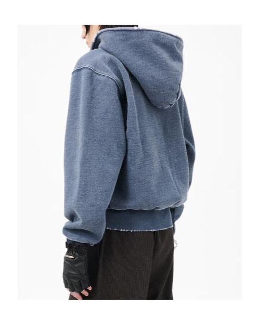 Our Legacy Blue Faded Effect Hoodie