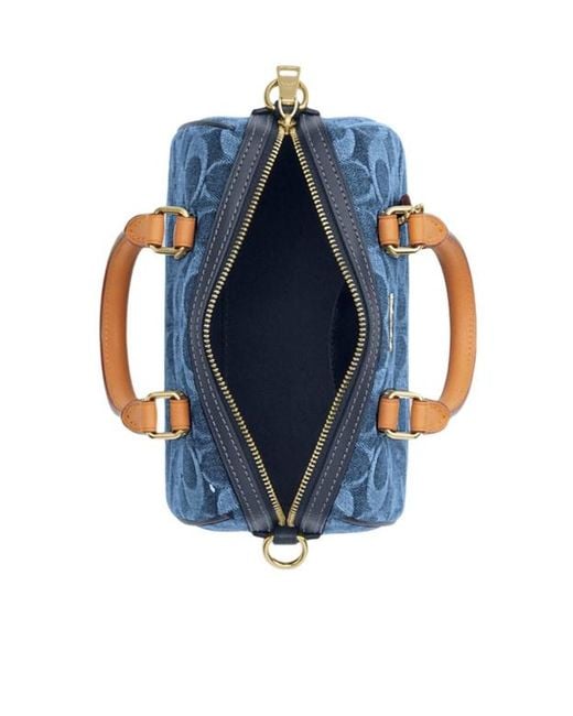 COACH Blue Mini Rowan Crossbody Bag