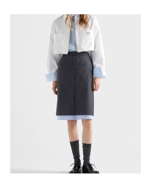 Prada White Chino Blouson Jacket