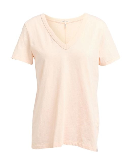 Rag & Bone Natural Solid Color T-Shirt