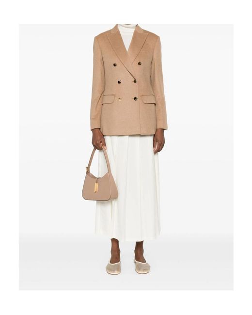 Max Mara Natural Long-Sleeved Suit Jacket