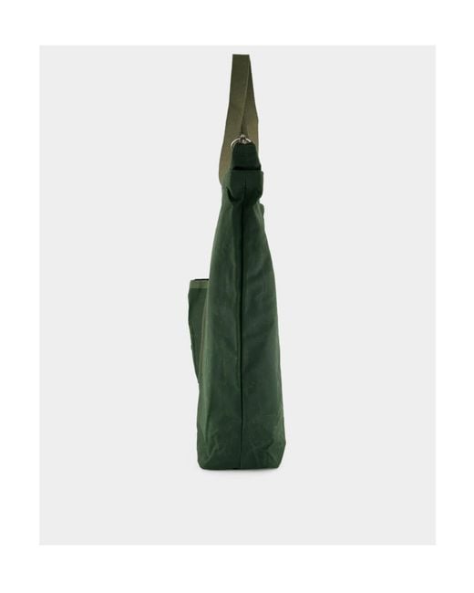 Bode Green Zippered Handbag for men