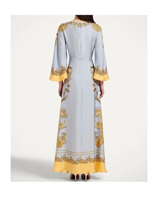 LaDoubleJ Blue Sorella Oceania-Print Dress