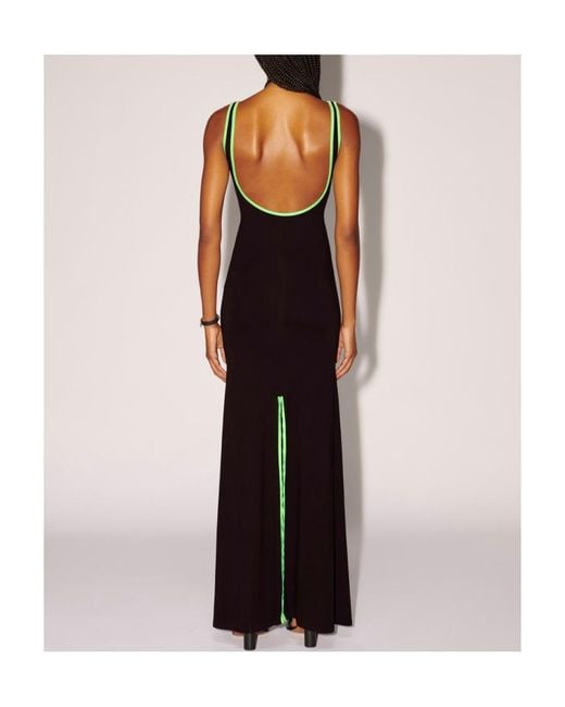 Ambush Black Heart Hole Sleeveless Long Dress