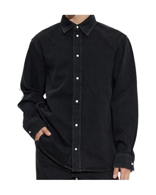 Off-White c/o Virgil Abloh Blue Denim Shirt for men