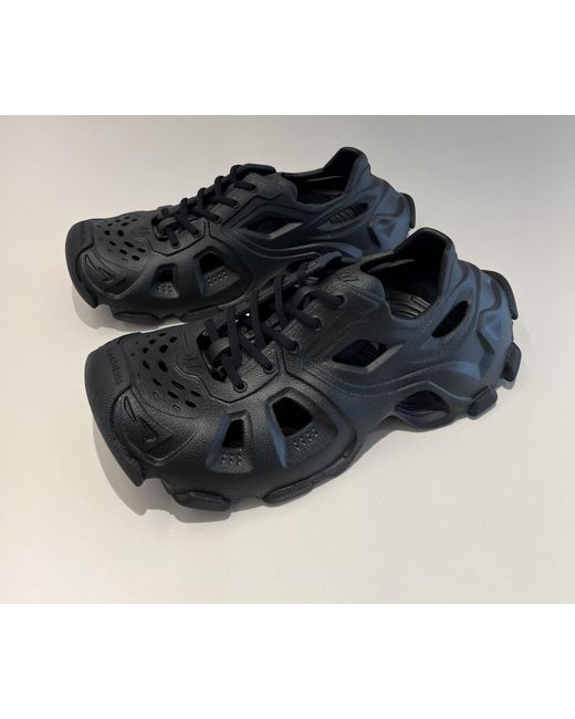 Balenciaga Black All-Over Cut Out Sneakers for men