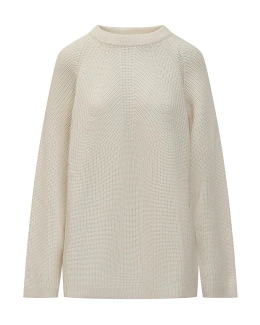 Loulou de Saison White Kawa Knit Pullover