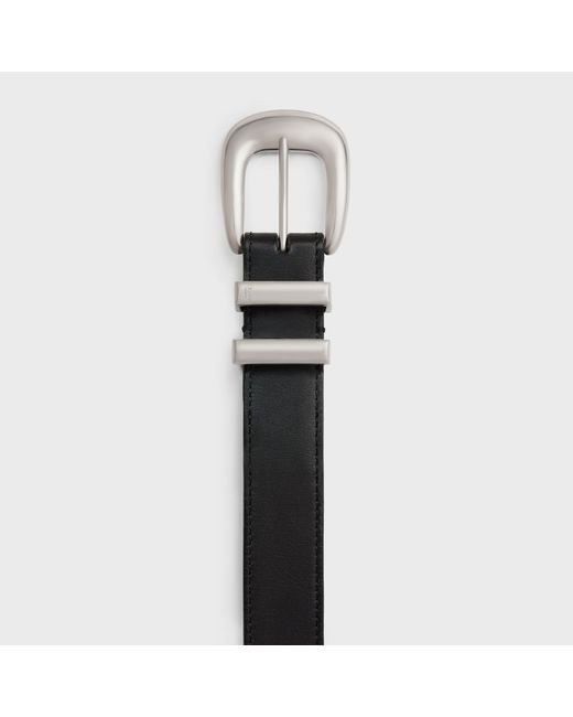 Céline White Western Belt 25Mm for men