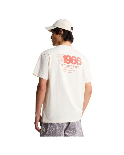 The North Face White Round Neck Short Sleeve T-Shirt for men