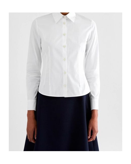 Jil Sander White Lightweight Cotton Poplin Shirt