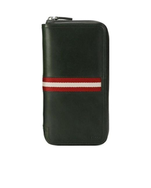 Bally Green Long Purse for men