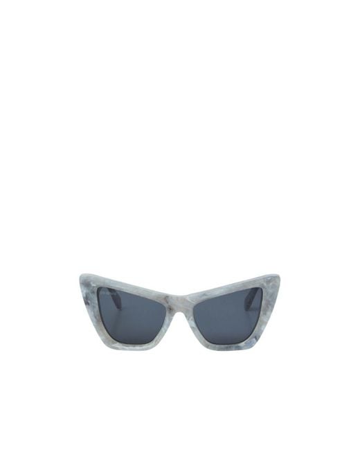 Off-White c/o Virgil Abloh Blue Edvard Cat-Eye Sunglasses for men