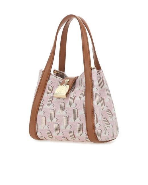 Lanvin Pink Small Printed Handbag