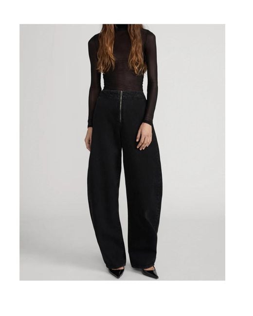FRAME Black The Zip Jean