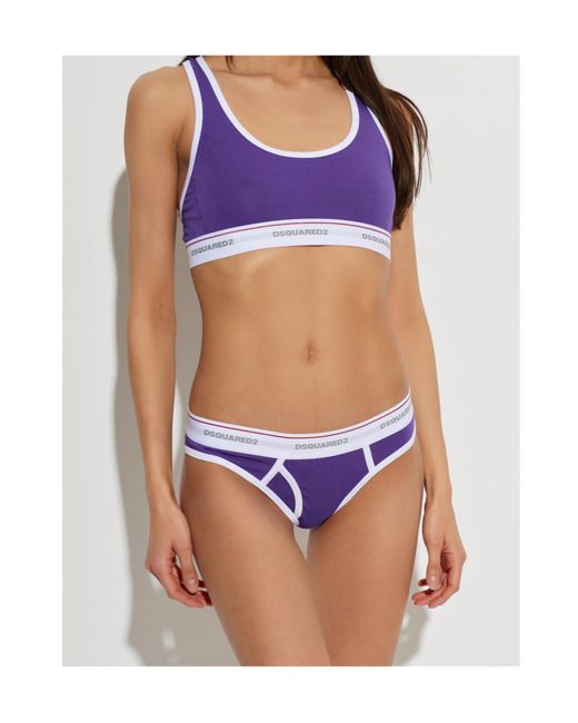 DSquared² Purple Sleeveless Top