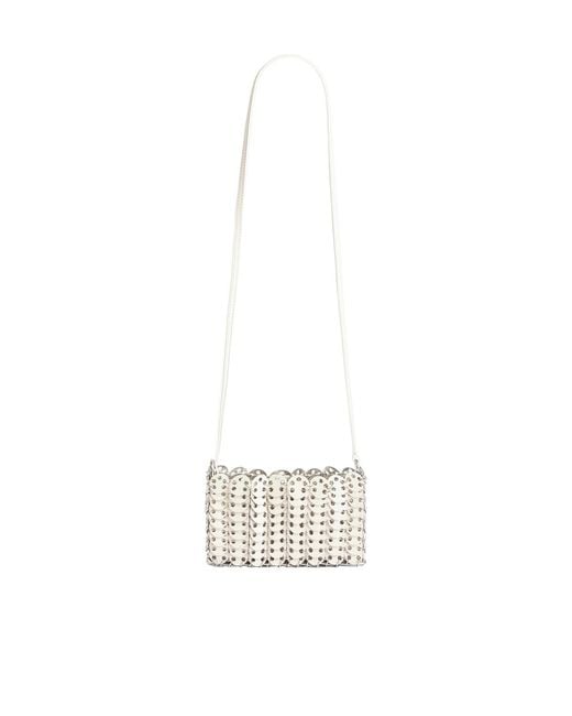 Rabanne White Rabanne 1969 Nano Chain Crossbody Bag