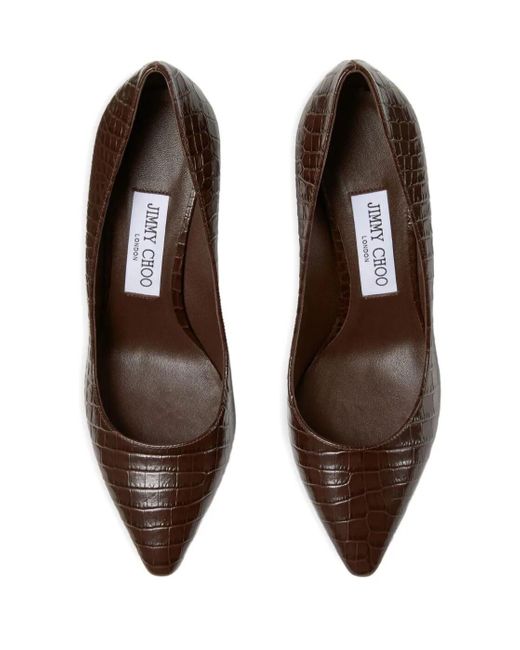 Jimmy Choo Brown Romy Pointed-Toe Pumps