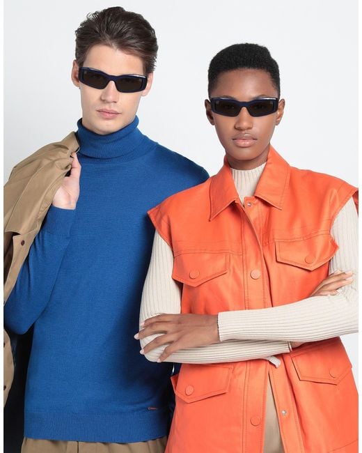 Balenciaga White Rectangular Plastic Frame Glasses