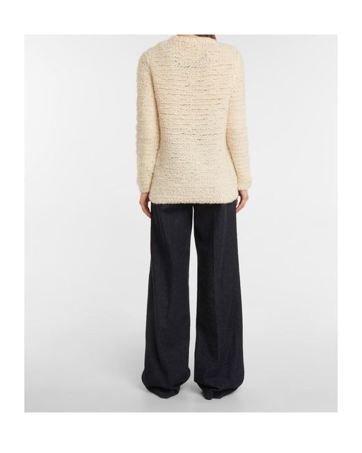 Gabriela Hearst Natural Crew Neck Sweater