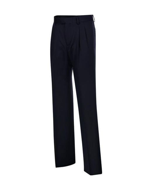 Lardini Blue Casual Trousers With Belt Loops for men