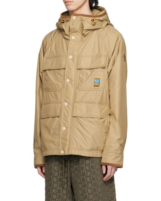 Moncler Green Grenoble Rutor Logo Patch Hooded Jacket for men