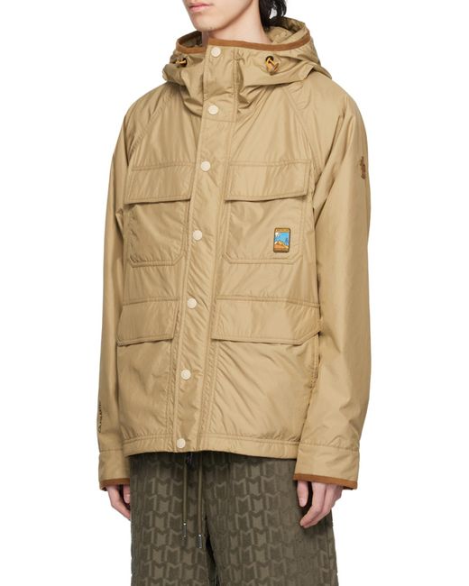 Moncler Green Grenoble Rutor Logo Patch Hooded Jacket for men