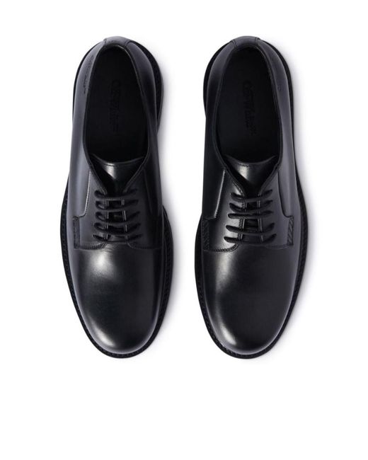 Off-White c/o Virgil Abloh Blue Military Lace-Up Derby Shoes for men