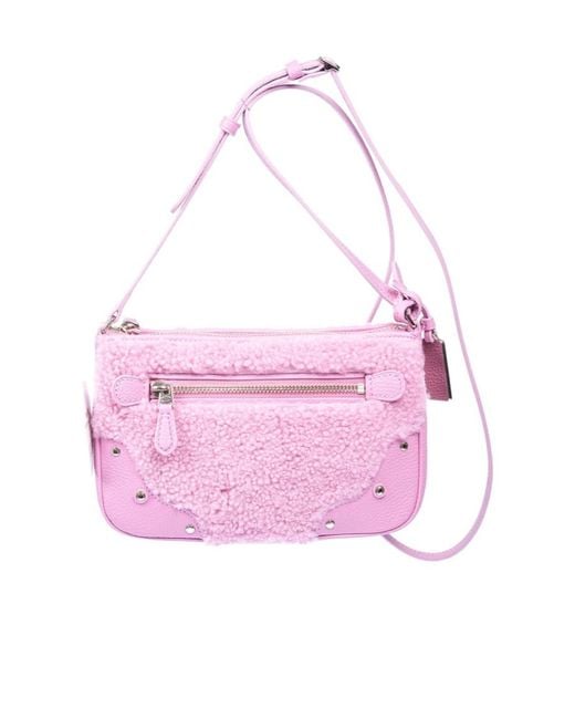 COACH Pink Logo Cross-Body Bag