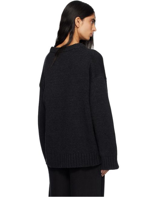 Ganni Blue Dark Wool Mix Jumper