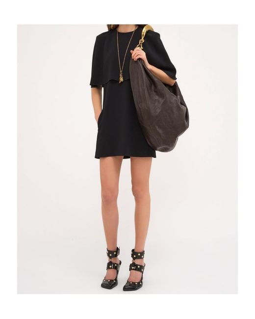 Chloé Black Short Cape Dress