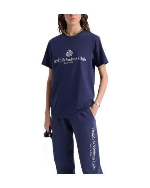 Sporty & Rich Blue Hw Crest Track Pants