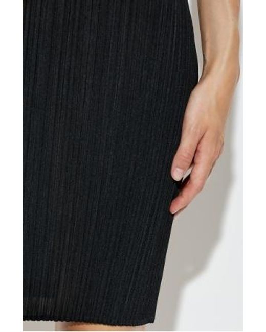 Pleats Please Issey Miyake Black Pleated Dress