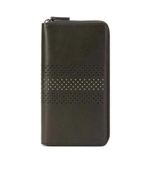 Bally Green Logo Wallet for men