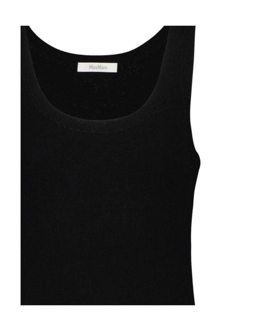 Max Mara Black Round-Necked Vest