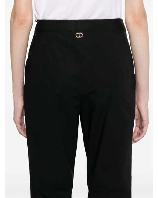 Twinset Black Straight Leg Pants