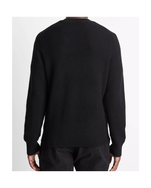 Vince Black Crew Neck Sweater for men