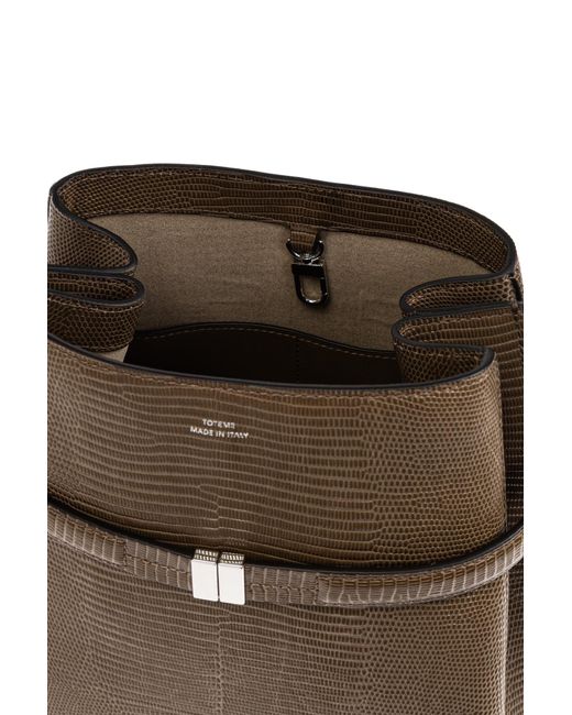 Totême  Brown Letter Handbag