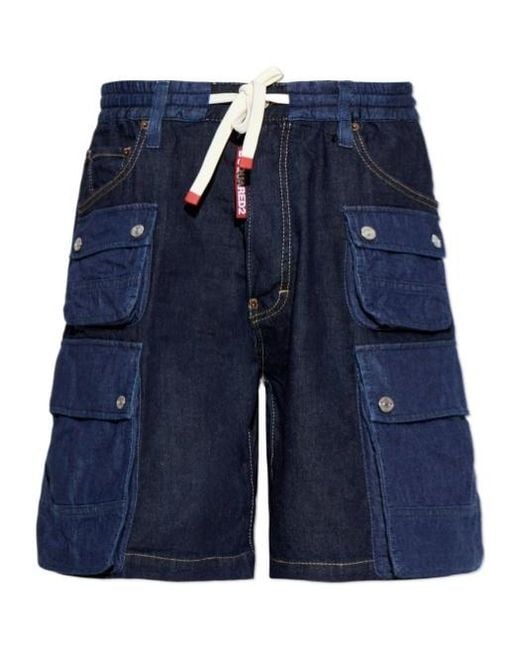 DSquared² Blue Denim Shorts for men