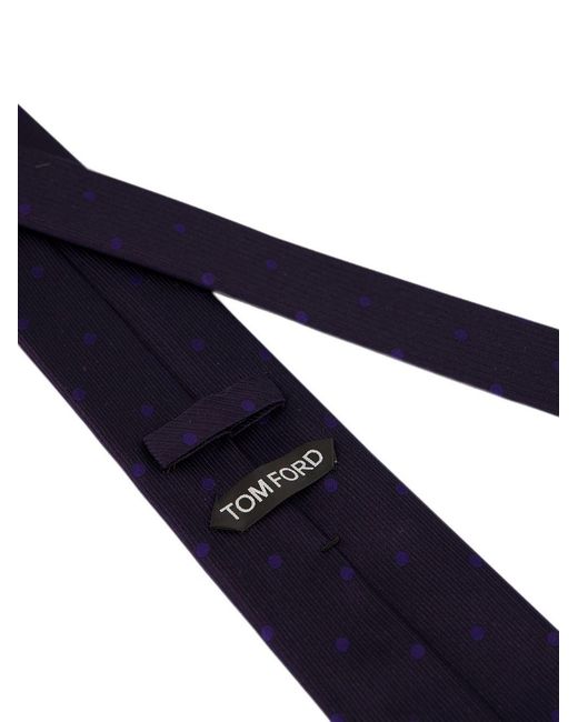 Tom Ford Blue Printed Tie for men