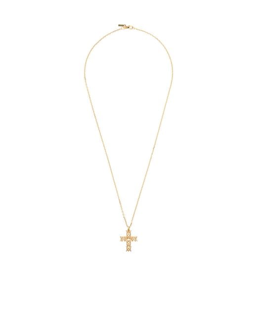 Emanuele Bicocchi White Reissue Notre-Dame Cross Necklace for men