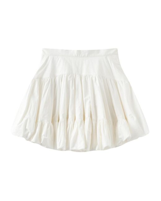 Marissa Chiara White Button Skirt